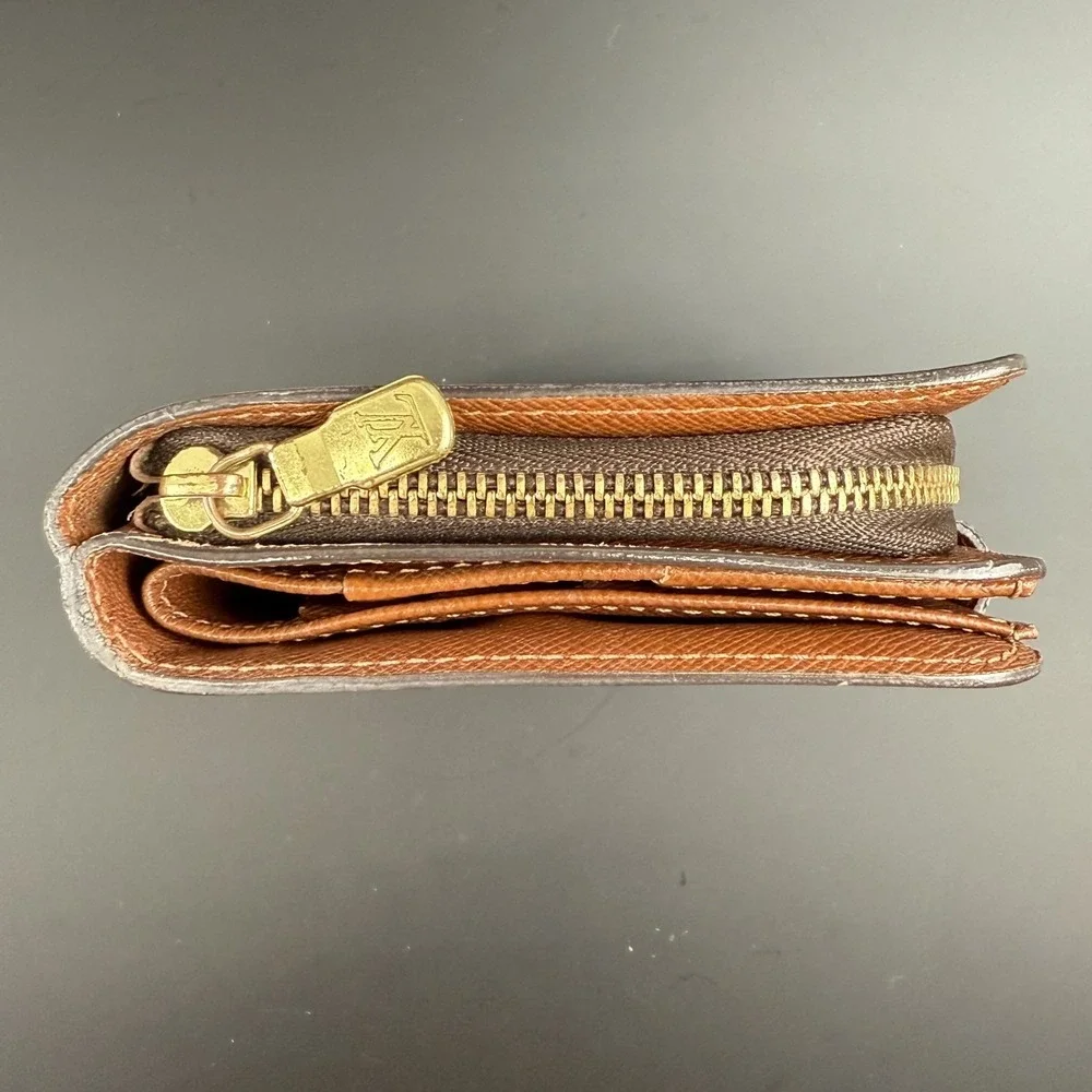 Louis Vuitton‎ Monogram Compact Zip Wallet Vintage 2002 Bifold MI0062 Box